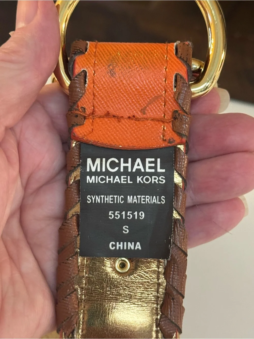 🧡🧡 MICHAEL KORS RAFFIA AND ORANGE LEATHER BELT!🧡🧡